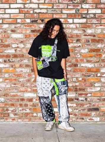 1/1 Exclusive Neon Patchwork Pants, Unisex
