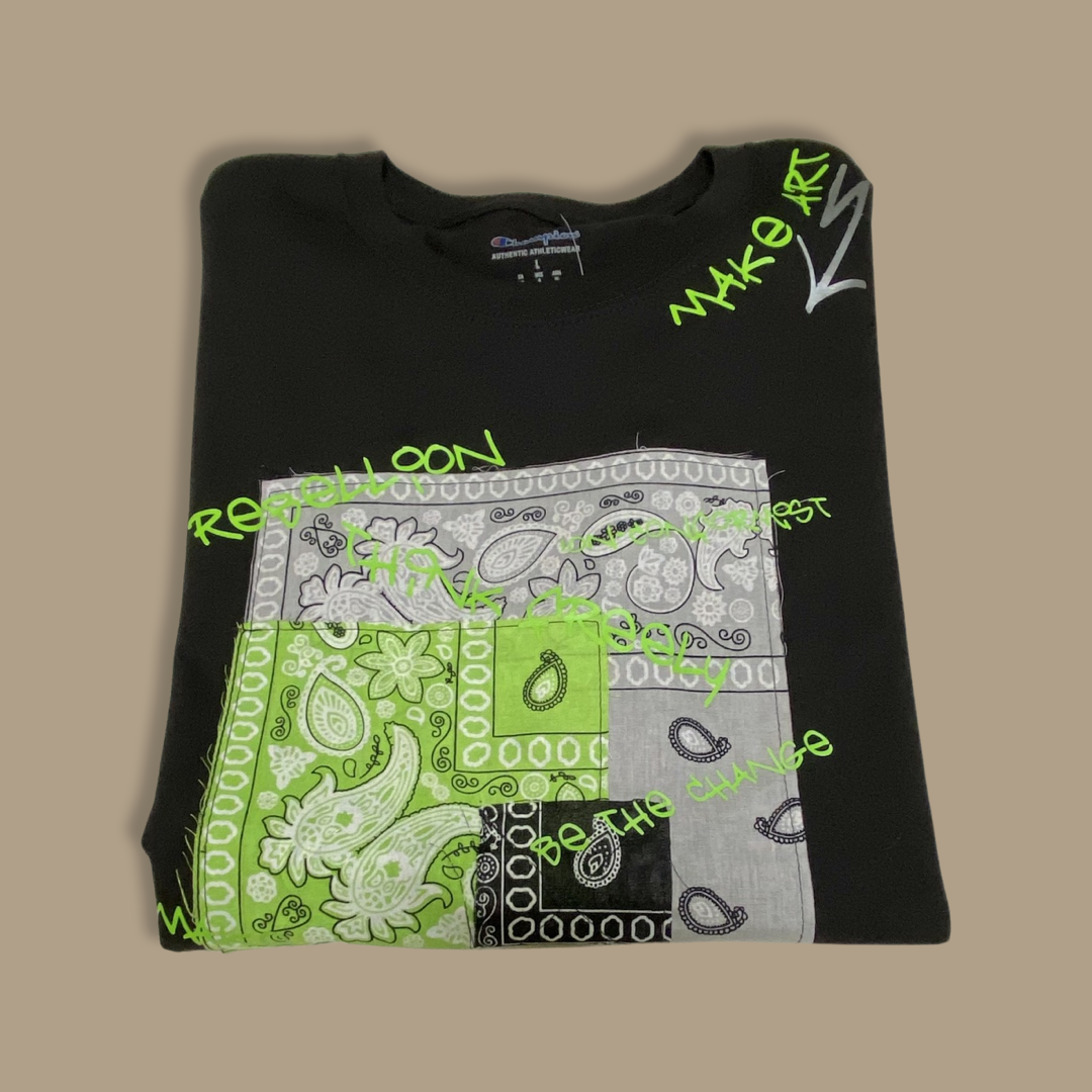 Make Art, Neon Paisley Tee