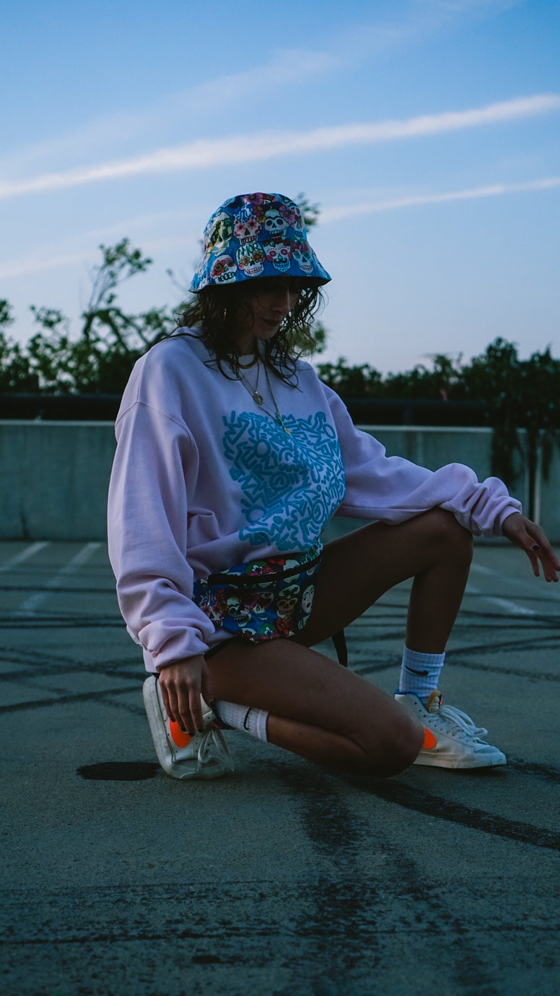 Frida Sugar Skulls, Bucket Hat