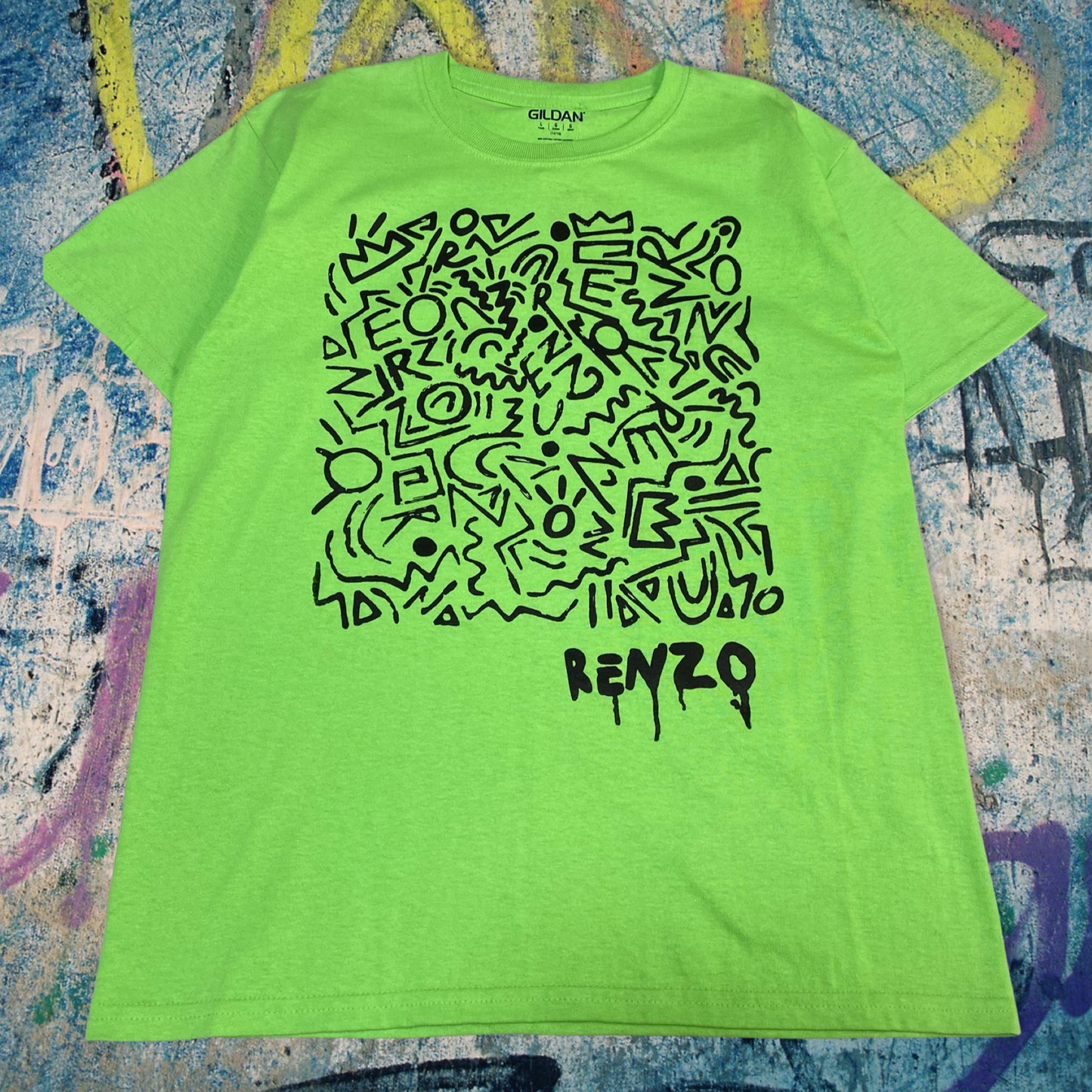The Renzo Collective, Kids Graphic Tee, Magenta/Black