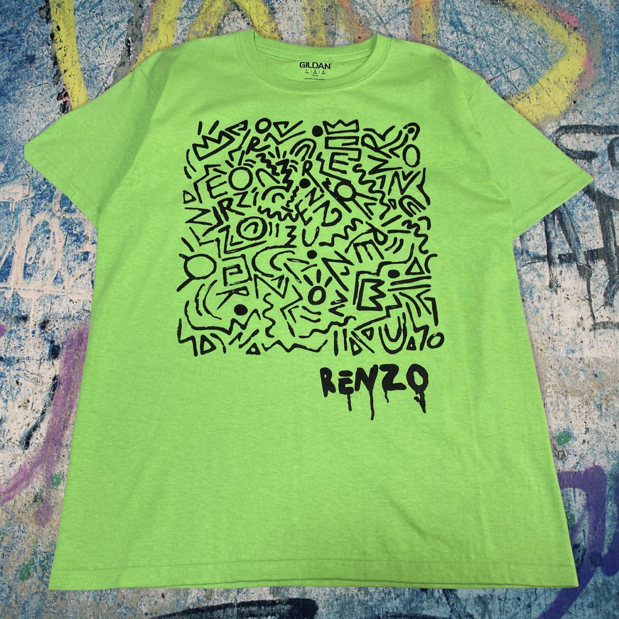 The Renzo Collective, Kids Graphic Tee, Magenta/Black