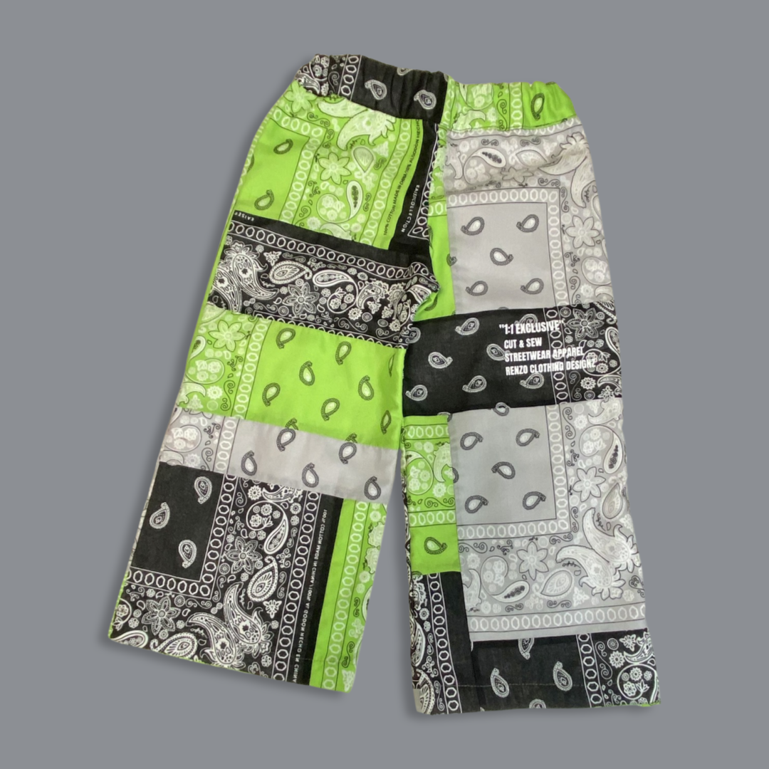 1/1 Exclusive Neon Patchwork Pants, Kids