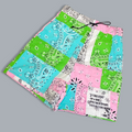 1/1 Exclusive Neon Patchwork Shorts Unisex
