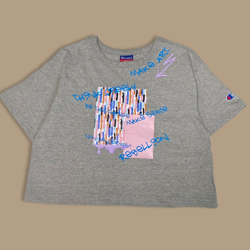 Make Art Crop Top