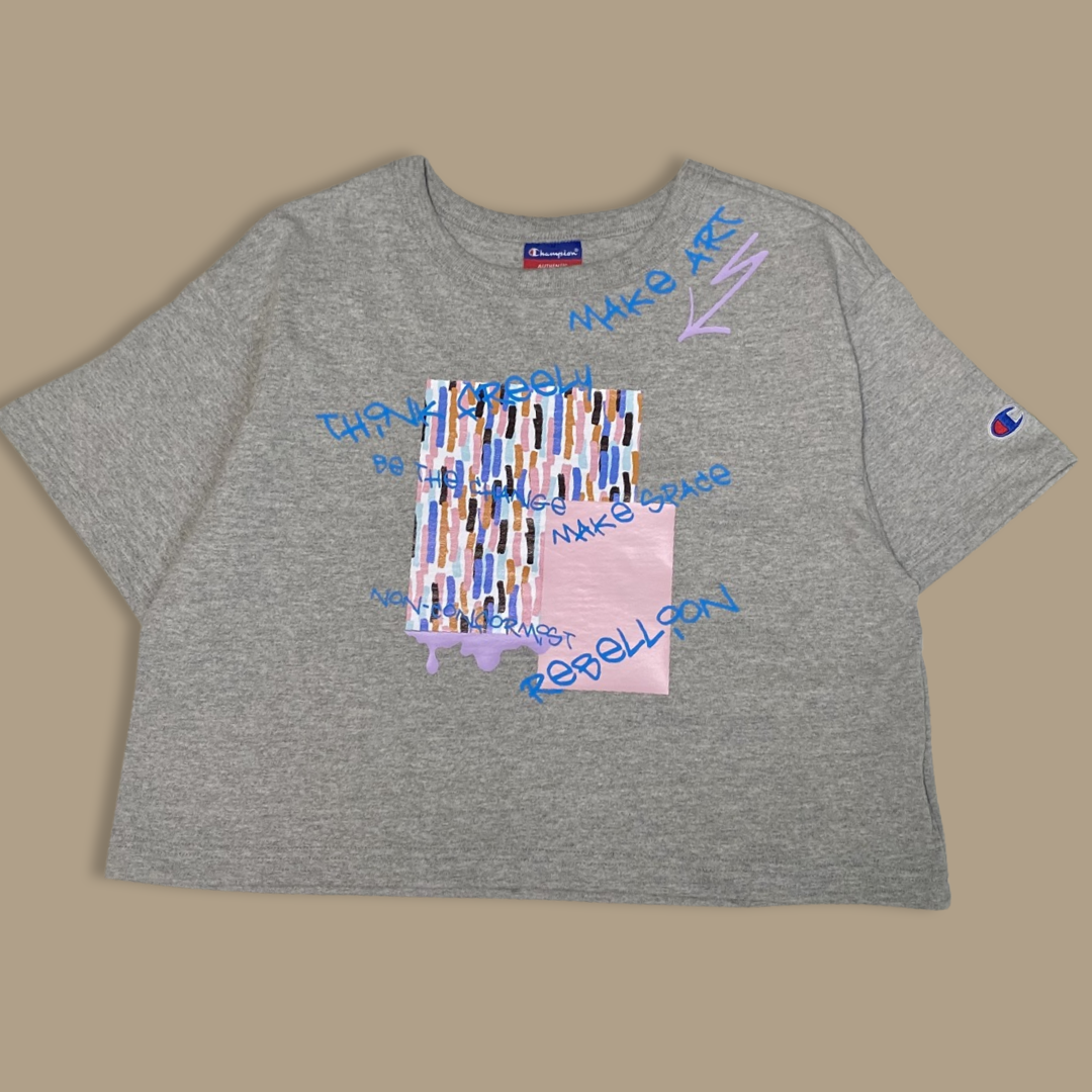 Make Art Crop Top