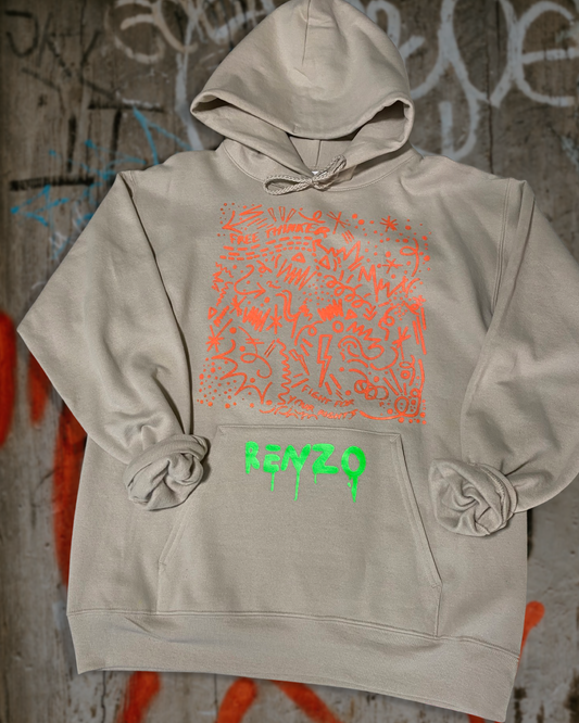 Free Thinker Hooded Sweater, Adult, Tan