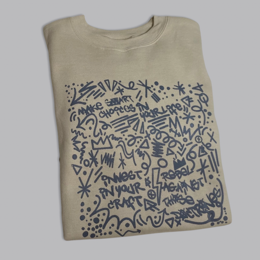 Choose Art, Tan/Grey