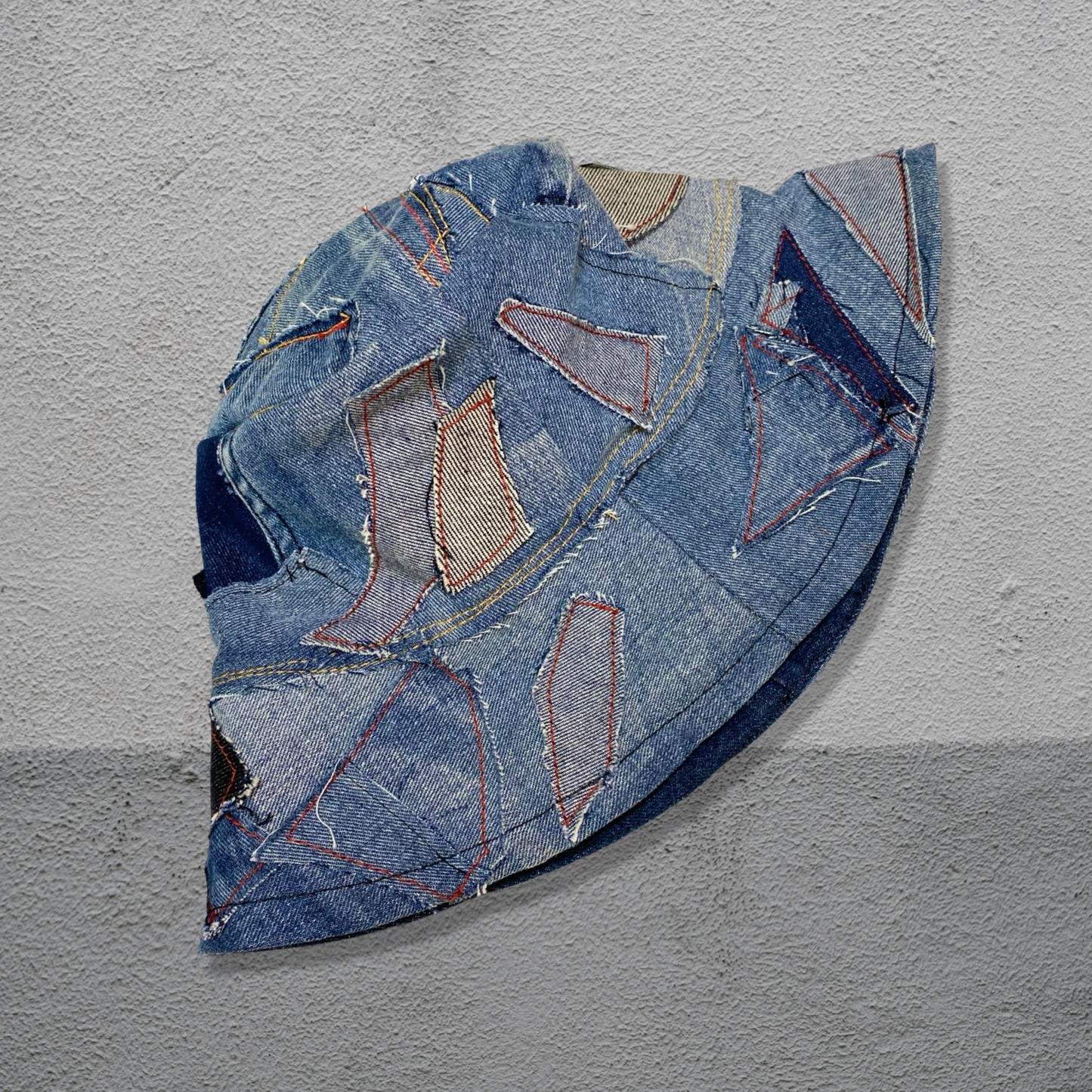 Upcycled Patchwork, Denim Bucket Hat