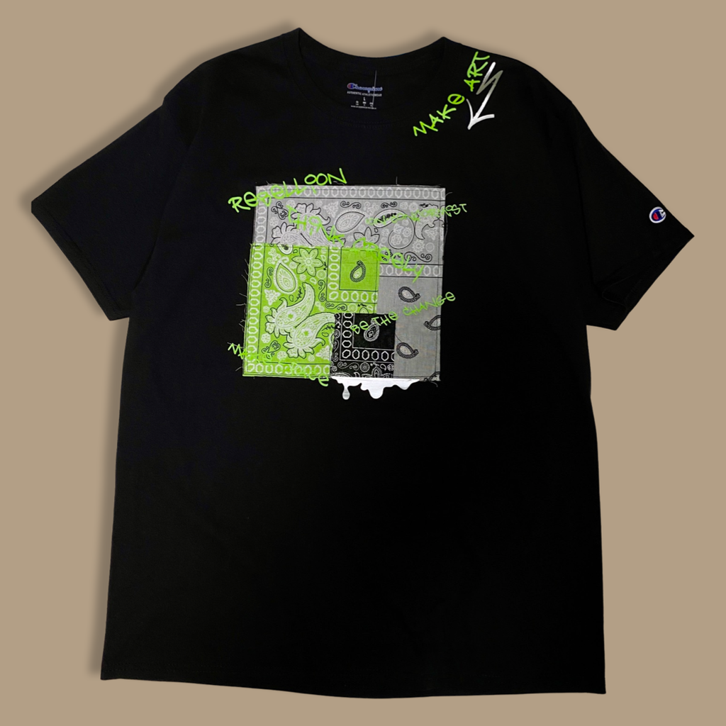 Make Art, Neon Paisley Tee