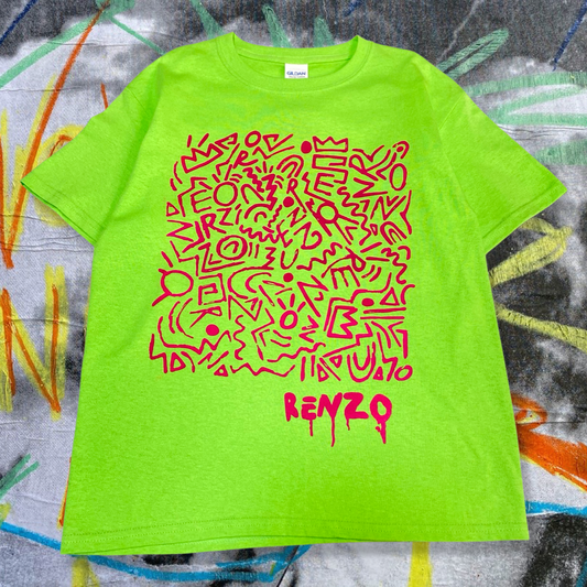 The Renzo Collective, Kids Graphic Tee, Magenta/Black