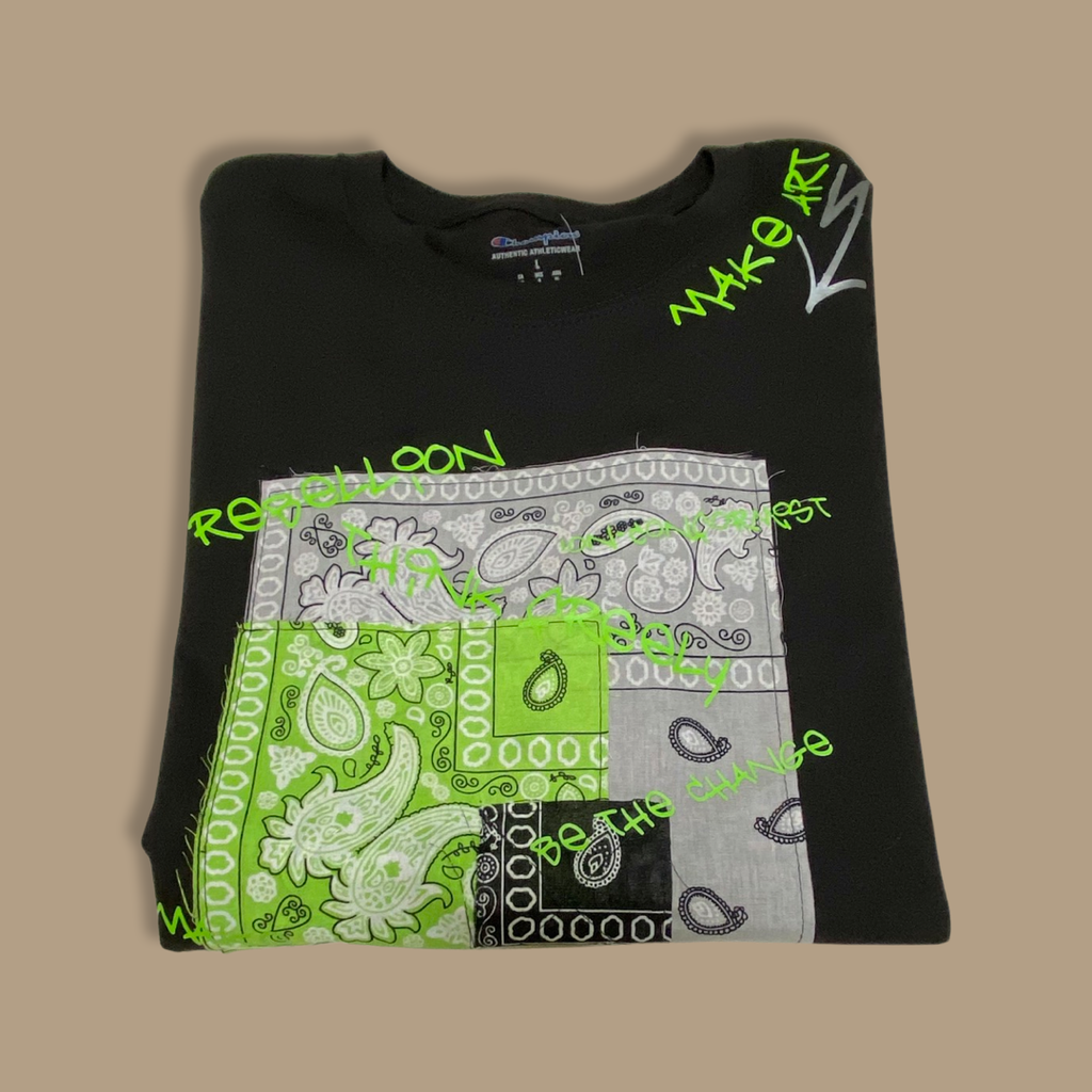 Make Art, Neon Paisley Tee