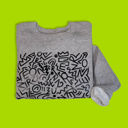 The Renzo Collective, Grey, Kids Crew Neck Sweater