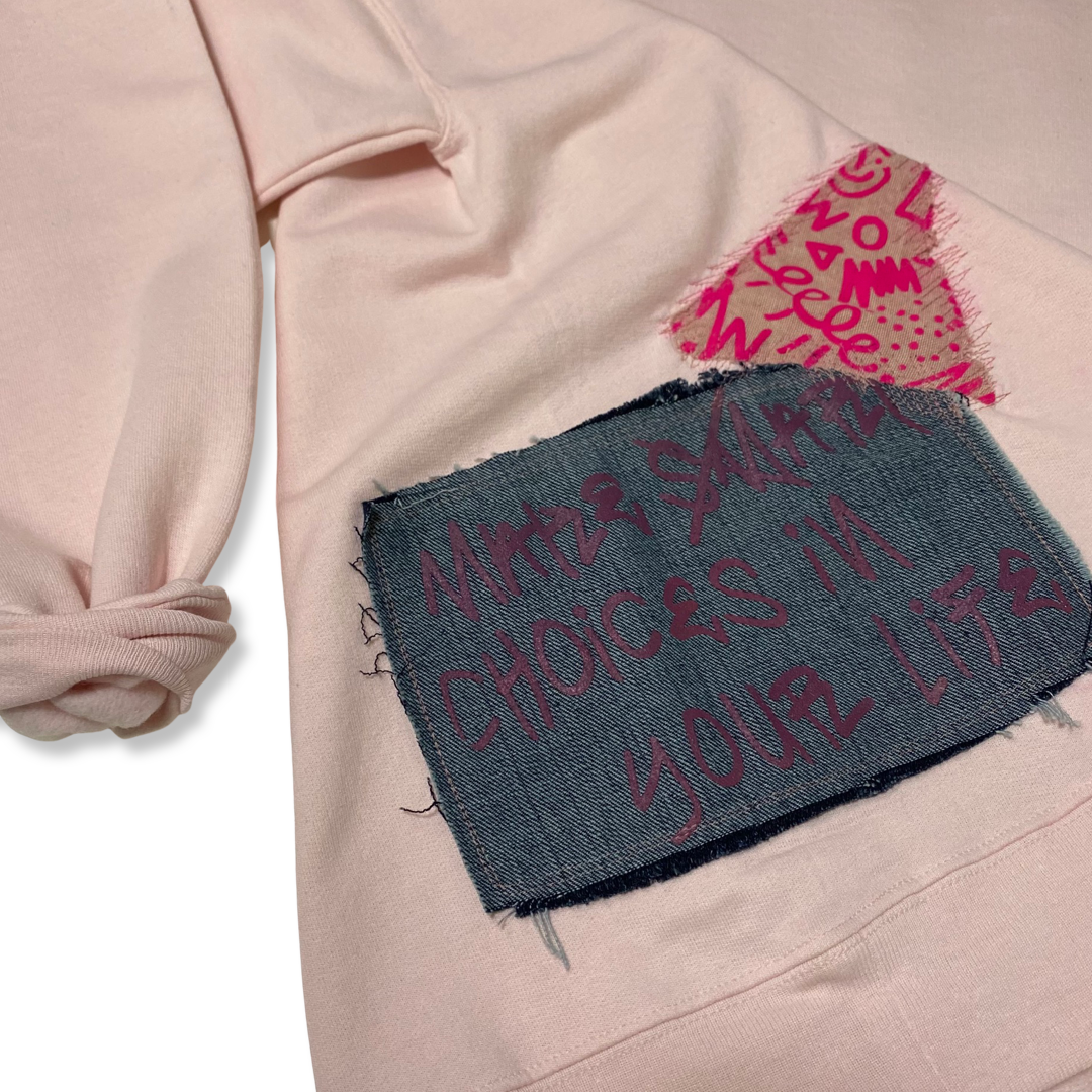 1:1 Patchwork Drip Sweater